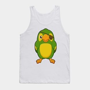 Parrot as Pirate with Eyepatch Tank Top